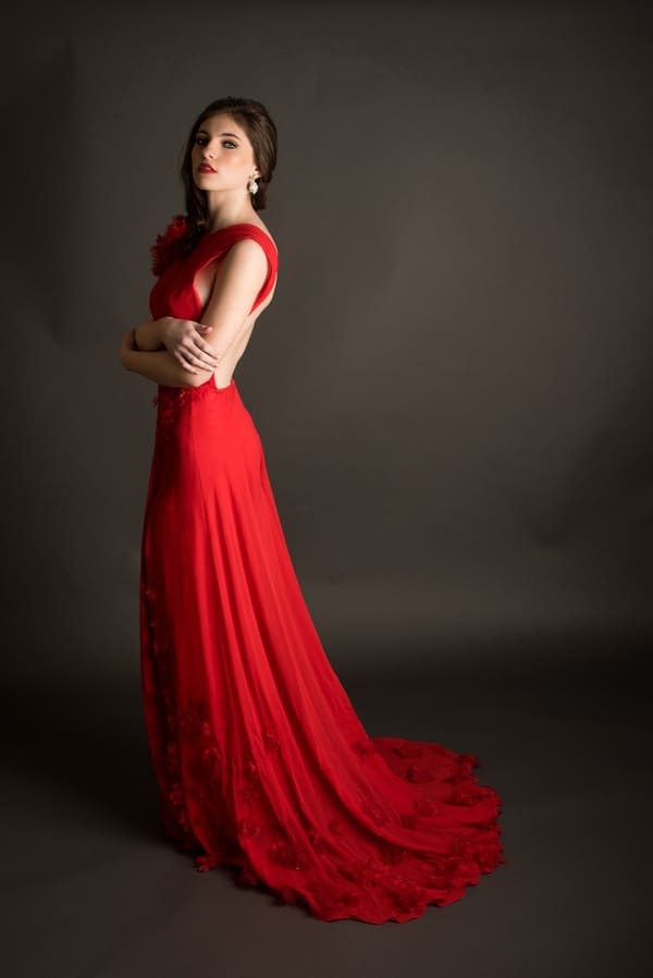 Dramatic Bridal Styling in Red, White and Gold - Hey Wedding Lady