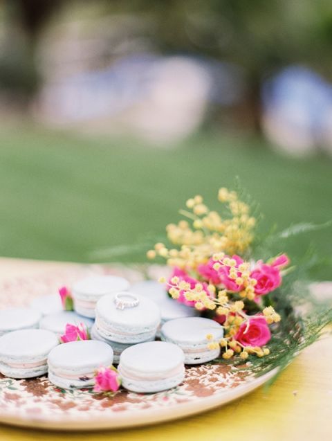 French Macarons and an Engagement Ring | Audrey Norman Fine Art Wedding Photography