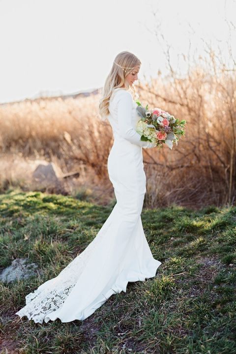 Blush and Gold Boho Bride at Magic Hour  Hey Wedding Lady