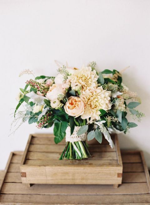 Elegant Barn Wedding in Peach and Green - Hey Wedding Lady