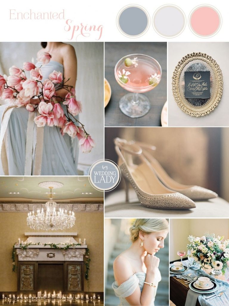 Ethereal Fine Art Fairy Tale Wedding in Powder Blue and Blush