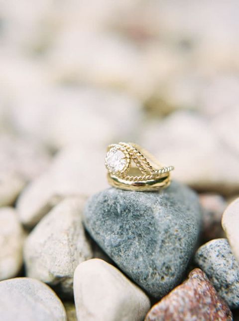 Gold Braided Engagement Ring