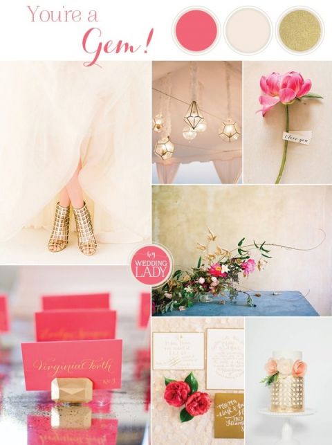 Modern Gemstone Wedding Ideas