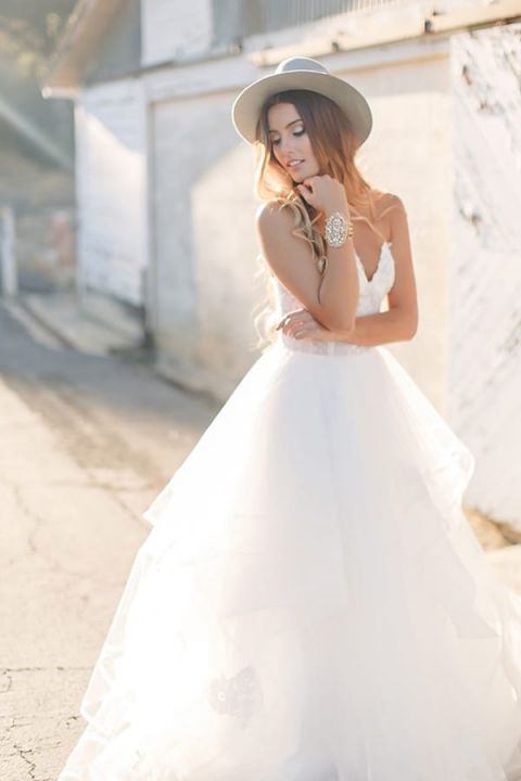 Modern Bridal Glam from Hayley Paige and Haute Bride - Hey Wedding