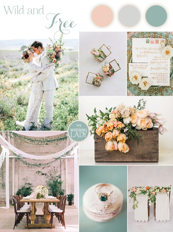 Wild at Heart - Carefree Bohemian Wedding in Peach and Sage - Hey ...