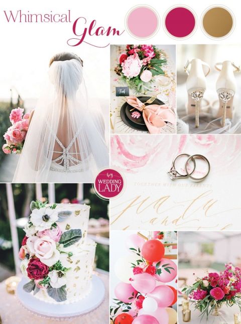 Whimsical Glam Wedding in Pink and Gold Inspired by Hayley Paige!