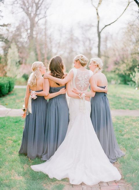 Violet gray bridesmaid clearance dresses