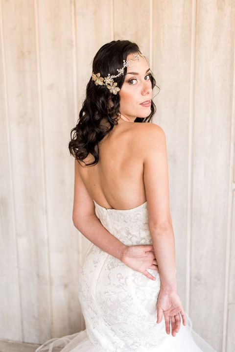 Styling a Modern Bohemian Bridal Headpiece with Haute Bride and Hayley Paige