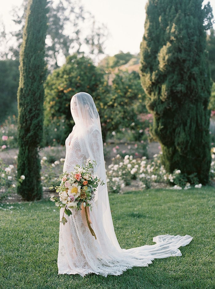 Ethereal Spring Rose Garden Wedding Shoot - Hey Wedding Lady