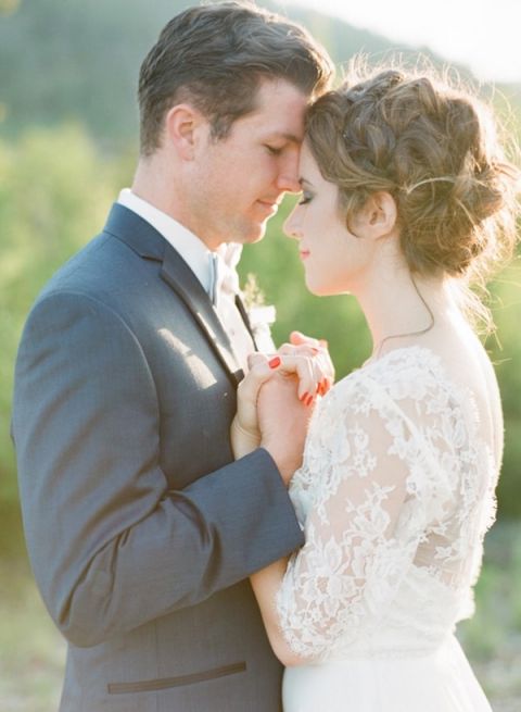 Rustic Elegance Ranch Wedding Shoot in Dusty Blue  Hey 