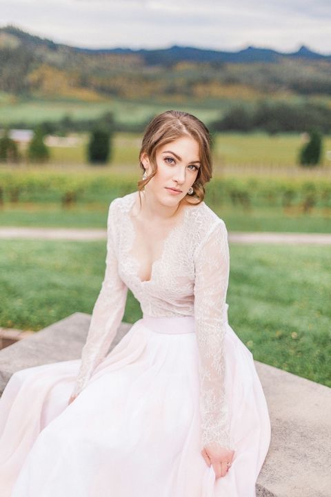 Blushing Bridal Beauty Shoot in Rose Quartz - Hey Wedding Lady