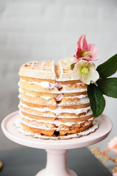 Summer Brunch Wedding Ideas in Peach and Blue - Hey Wedding Lady
