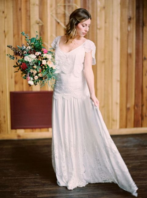 Colorful Boho  Shoot in Coral and Copper Hey Wedding  Lady