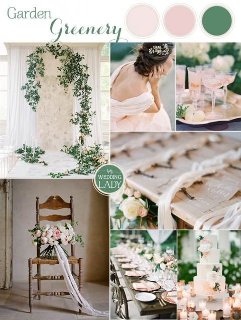 Emerald Green Wedding Ideas with Summer Peach 