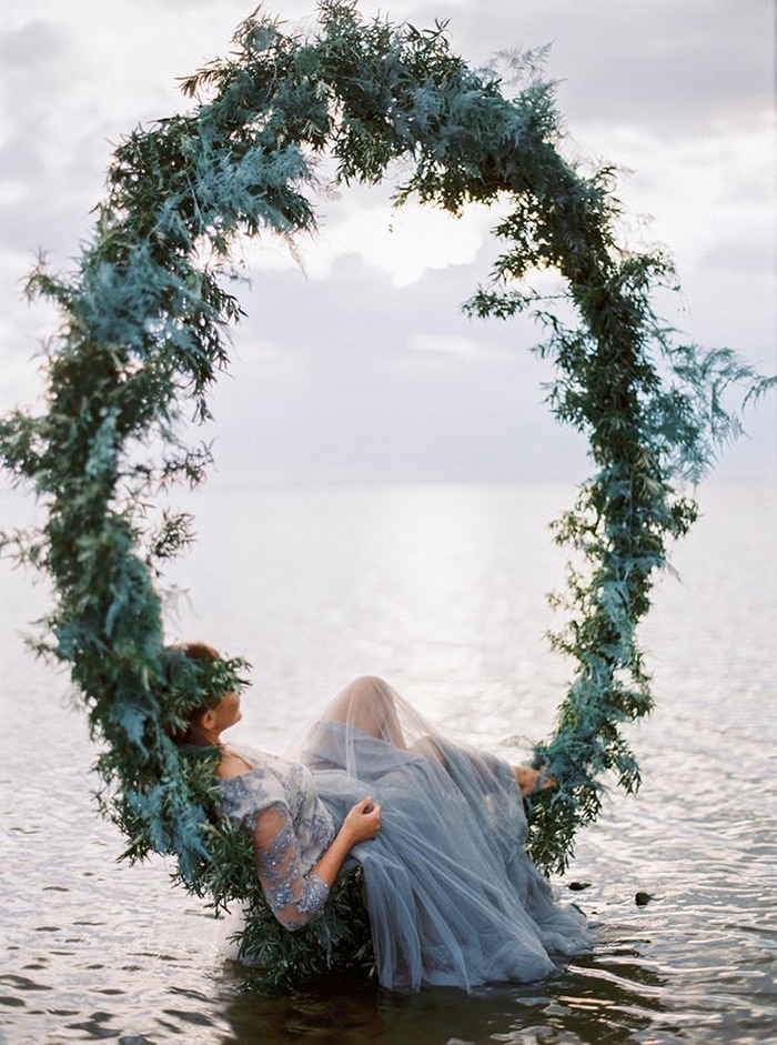 winter beach wedding attire