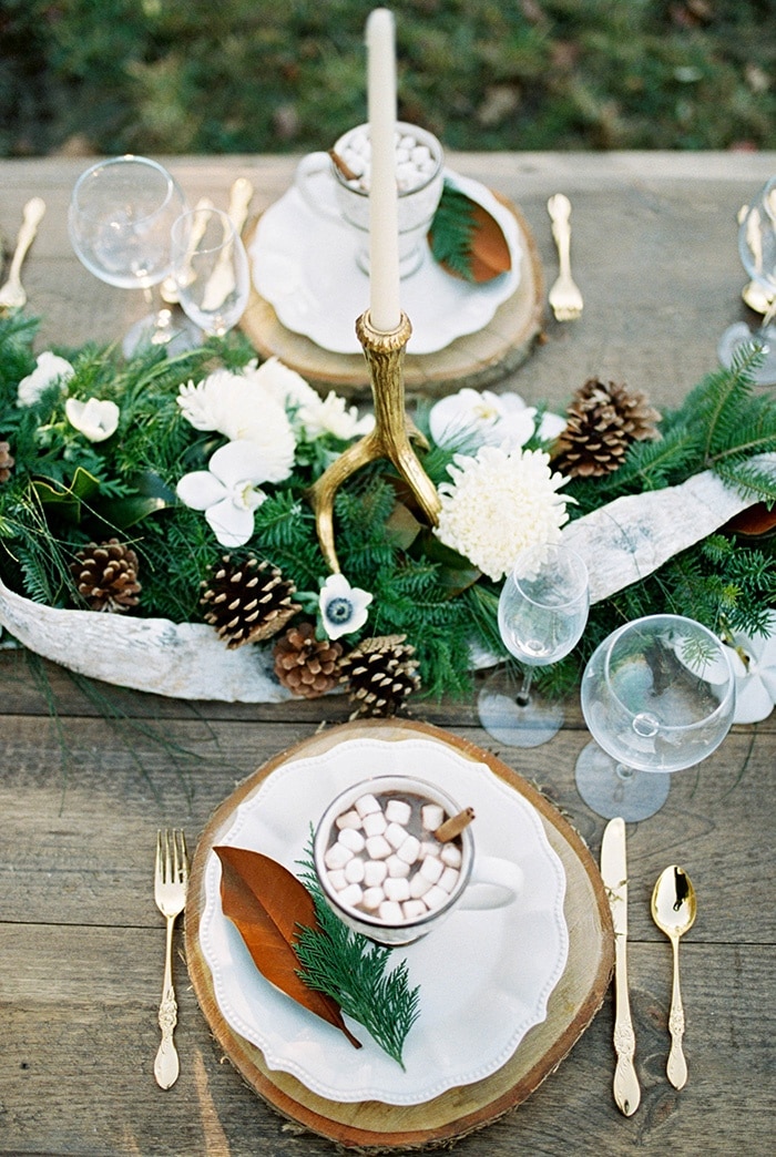 Cozy Winter Greenery Wedding Shoot Hey Wedding Lady