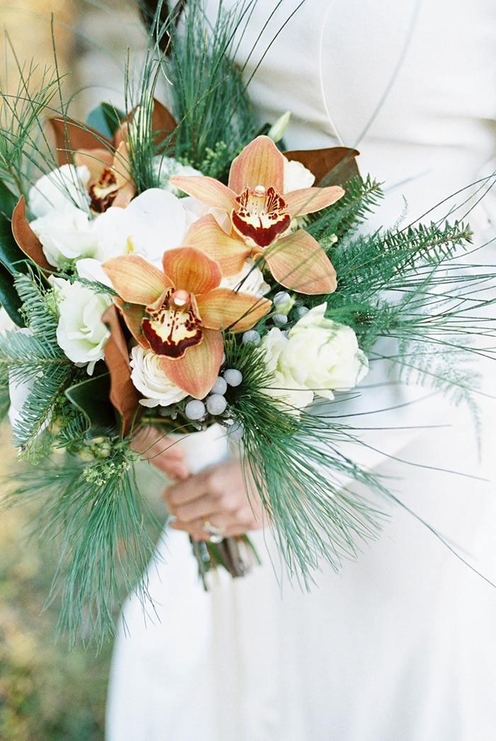 Cozy Winter Greenery Wedding Shoot Hey Wedding Lady