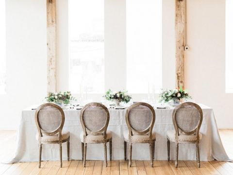 Ethereal Gray Wedding Reception
