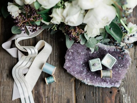 Organic Flowers and Raw Crystals