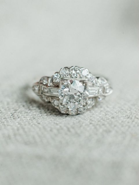 Vintage Diamond Engagement Ring from Trumpet & Horn
