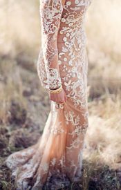The Best Nude Lace Wedding Dress Inspiration - Hey Wedding Lady