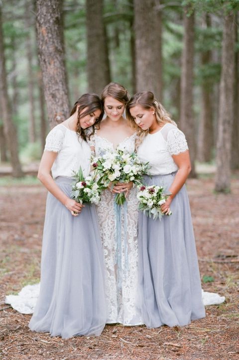 Romantic Pastel Woodland Wedding