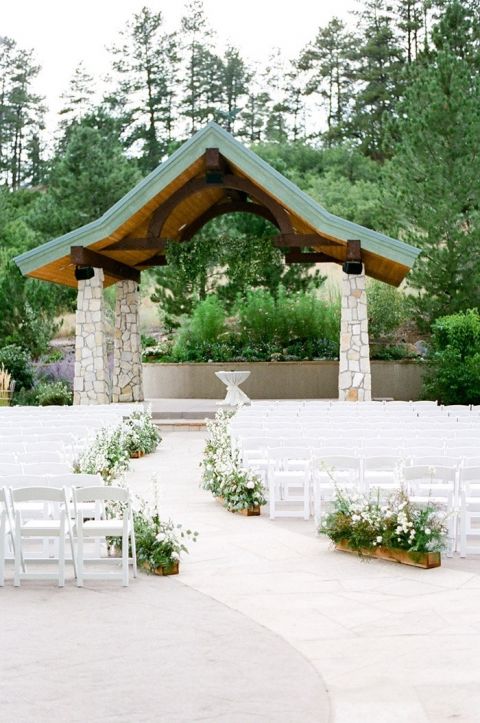 Romantic Outdoor Chapel Wedding Ceremony