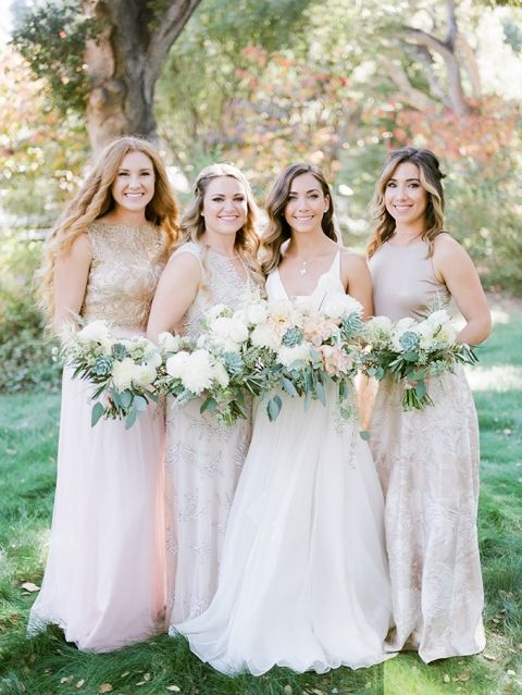 California Ranch Wedding in Organic Green and Blush