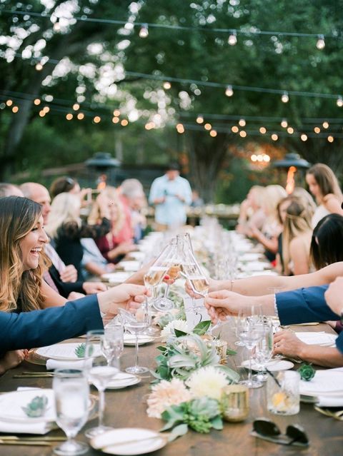 California Ranch Wedding in Organic Green and Blush