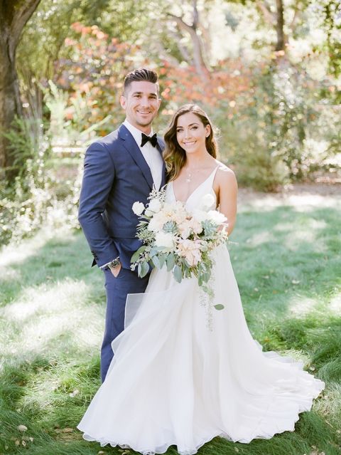 California Ranch Wedding in Organic Green and Blush