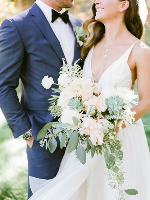 California Ranch Wedding in Organic Green and Blush