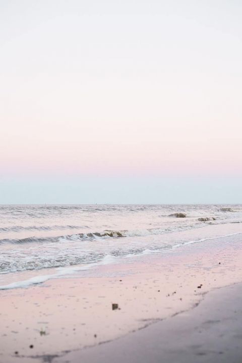 Sunrise over the Sea on Tybee Island