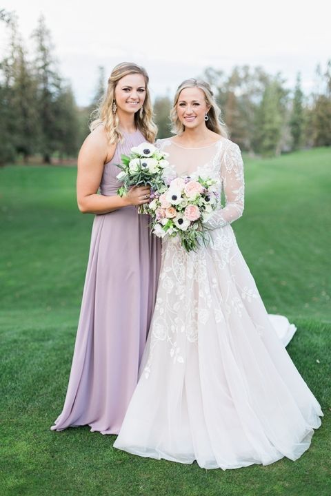 Amethyst bridesmaid outlet dress