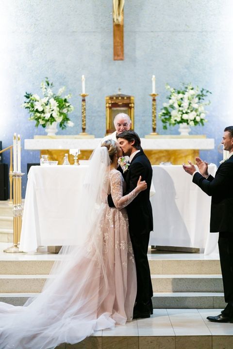 First Kiss in Saint Mary's Church