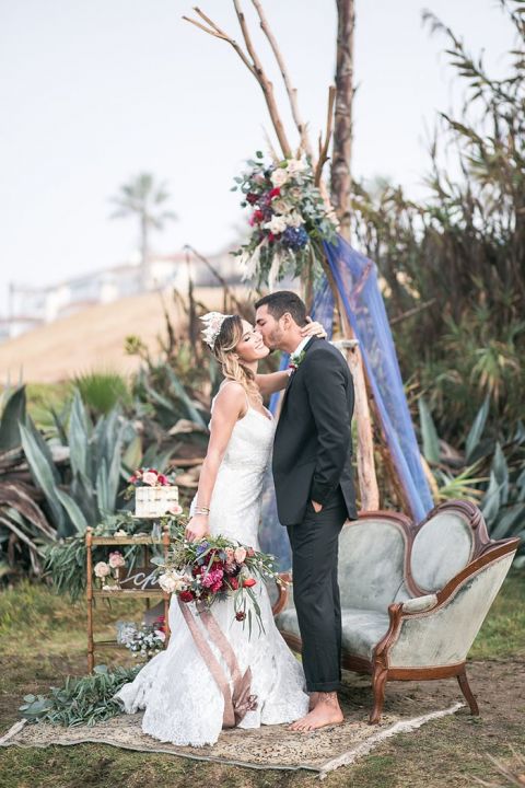 Mermaid Glam Bohemian Wedding 