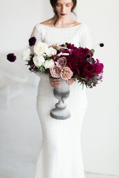 Velvet and Concrete Fall Wedding Inspiration