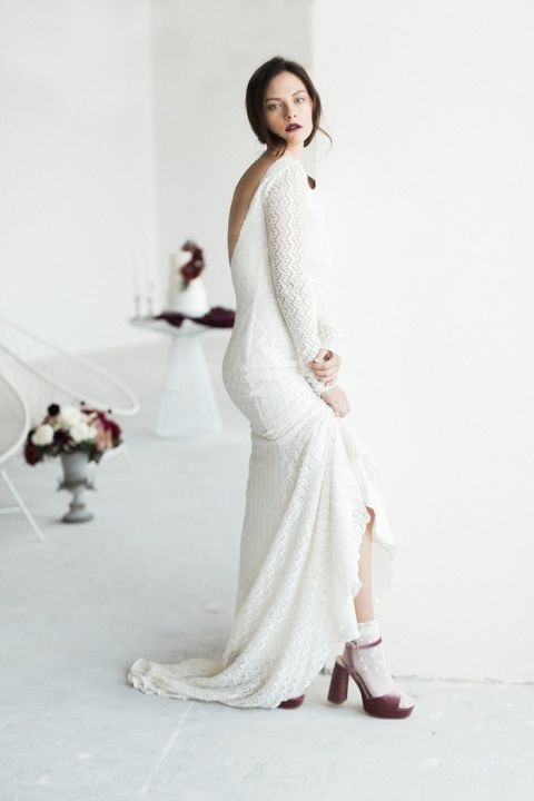 Dramatic and Moody Modern Bridal Style