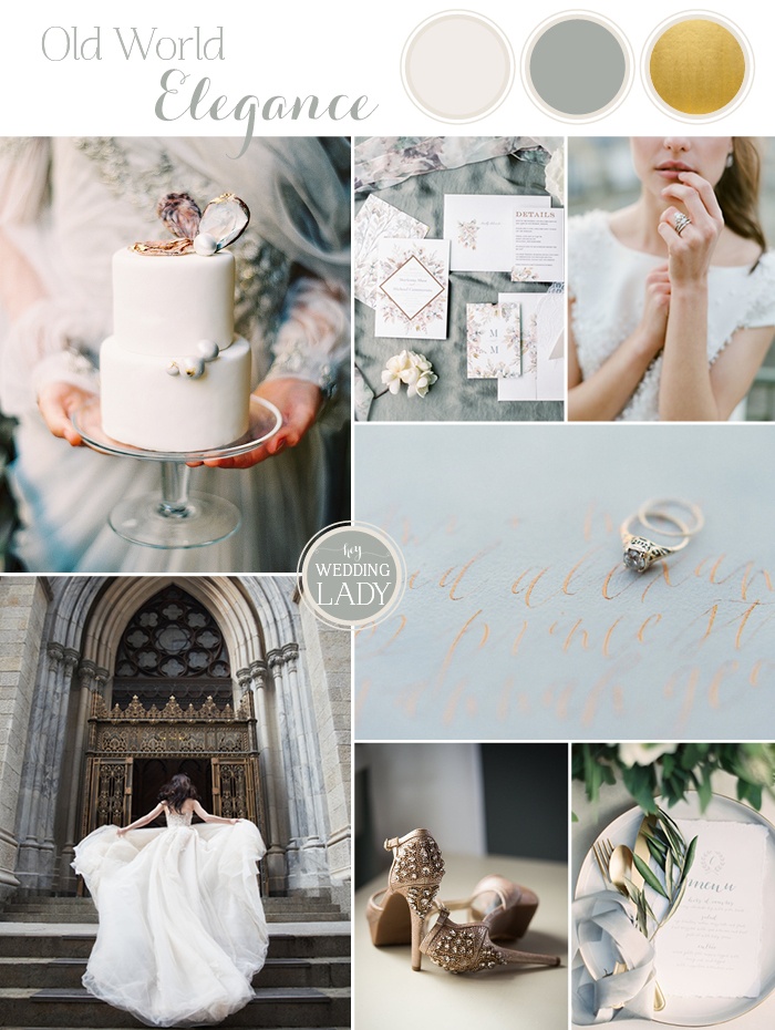 French Luxury Wedding in Mixed Metallics - Hey Wedding Lady