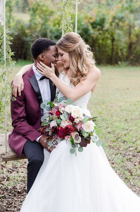 Moody Blush And Burgundy Wedding Shoot Hey Wedding Lady 4417