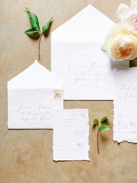 Hand Crafted Wedding Invitations with Handmade Paper