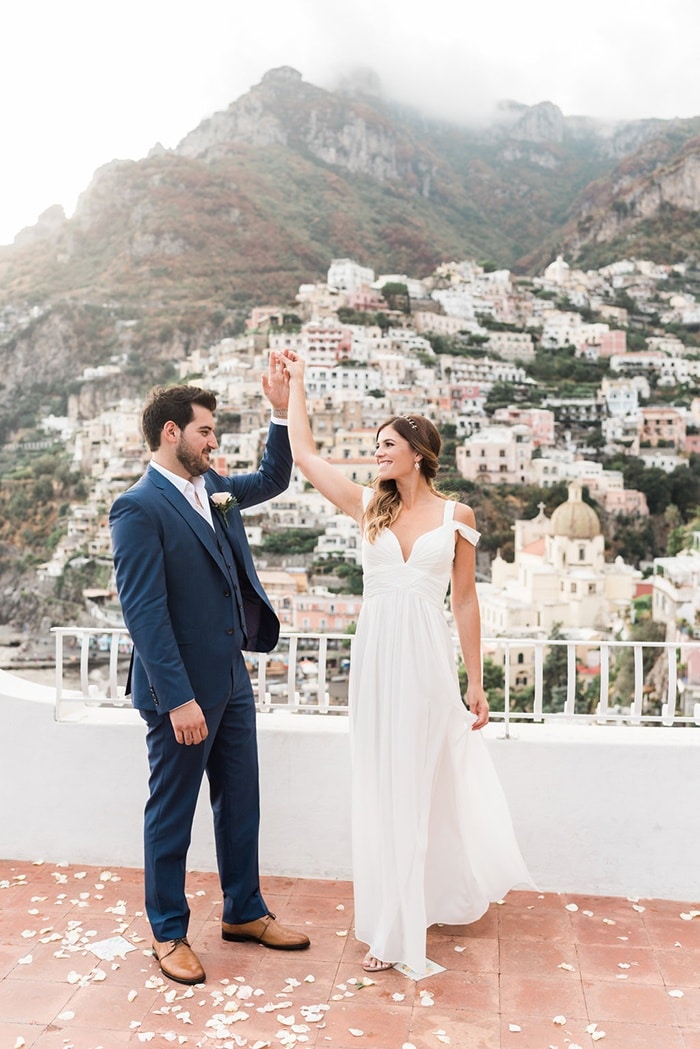 Intimate Amalfi Coast Elopement in Positano - Hey Wedding Lady