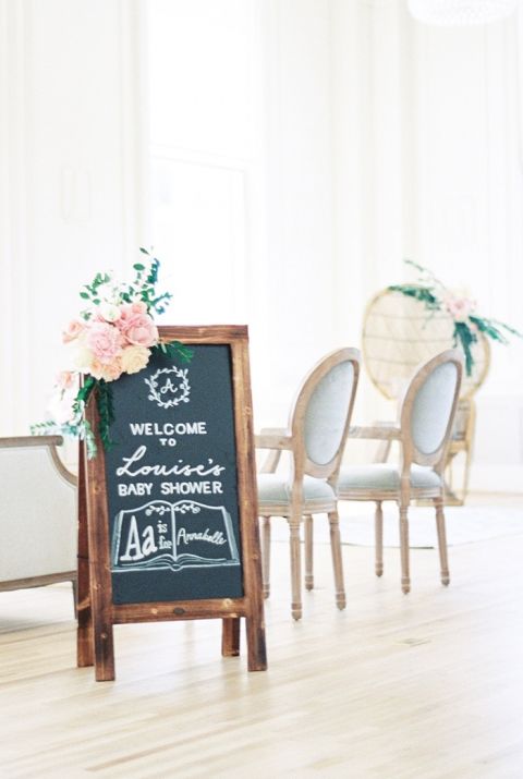 Adorable Hand Lettered Chalkboard Sign