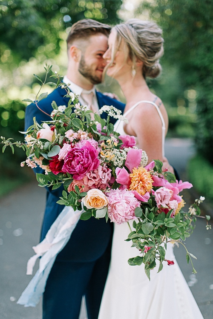 An Unforgettable 'Peach & Pink Florals' Outdoor Wedding Guide