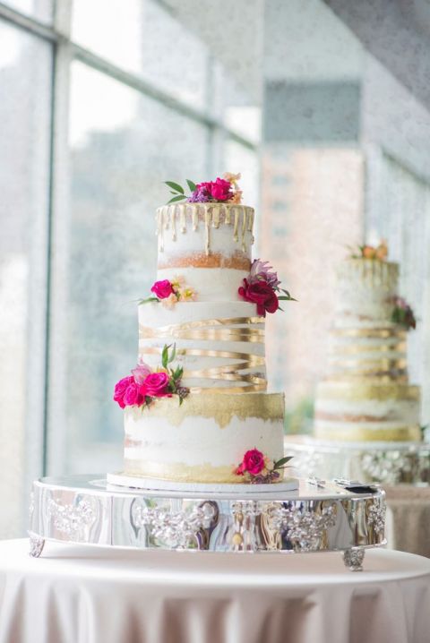 Cakes by Lisa - Elegant pink buttercream cake with silver... | Facebook