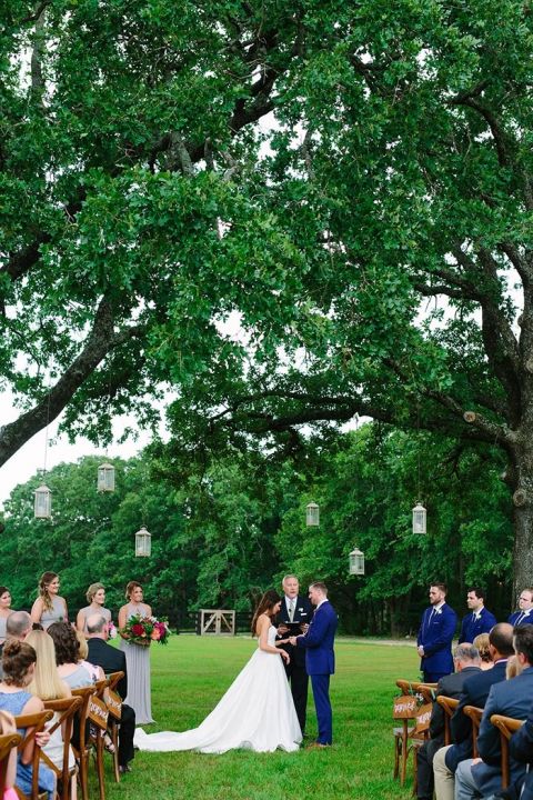 Summer Texas Barn Wedding Ceremony