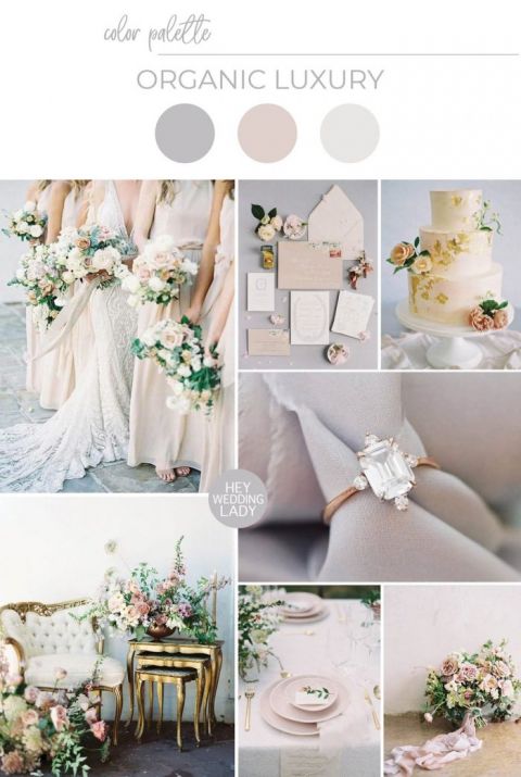 Wedding Inspiration: Organic Luxury FIne Art Wedding Style