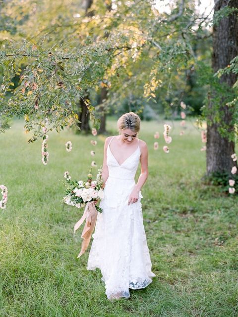 Rustic Elopement in Peach and Summer Blue - Hey Wedding Lady