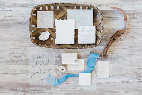 Nautical Neutral Wedding Invitation Suite