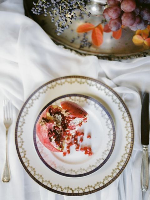 Fine Art Pomegranate Place Setting