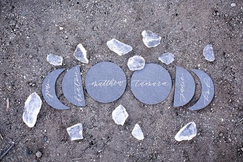 Phases of the Moon Escort Cards